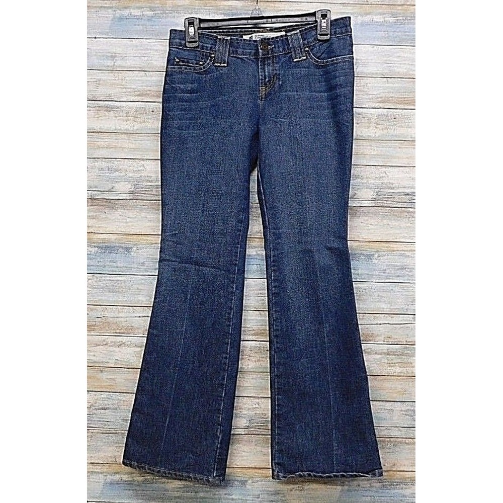 GAP Low Rise Flare Jeans Ankle Length Dark Wash Women‎ Size 2